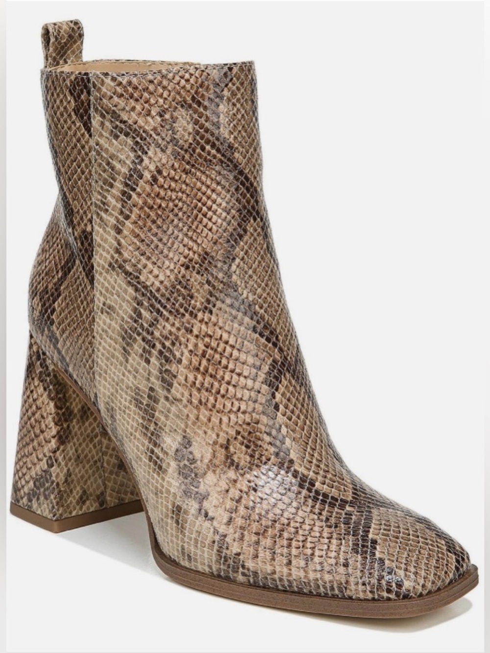Circus by Sam Edelman Snakeskin Ankle Boots | 8 | Pascha Silhouette, Beige Print